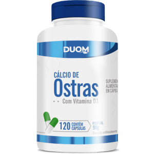 Cálcio de Ostras com Vitaminas 120 cápsulas