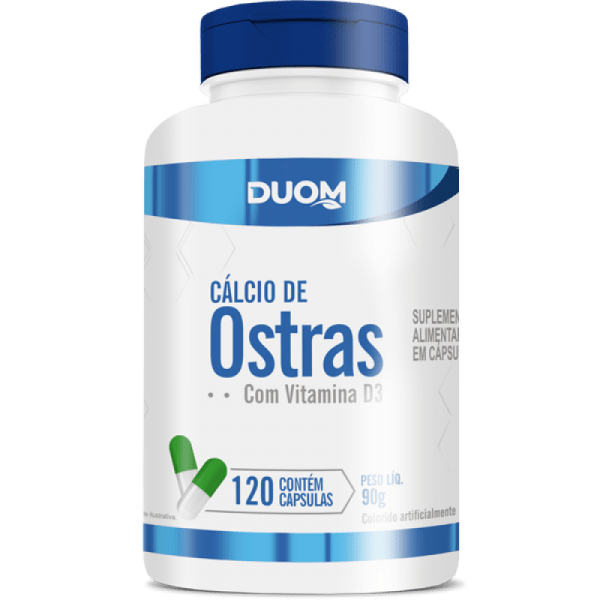 Cálcio de Ostras com Vitaminas 120 cápsulas