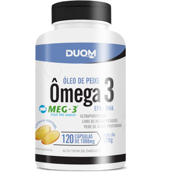 Ômega 3 1000mg - Óleo de Peixe 120 cápsulas