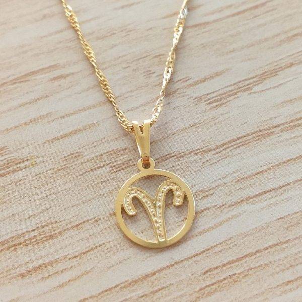 Colar Signo Áries 12 mm